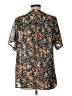 Fresh Brewed Black Short Sleeve Blouse Size L - photo 2