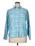 L.L.Bean 100% Cotton Plaid Blue Long Sleeve Button-Down Shirt Size XL - photo 1