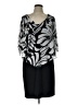 Connected Apparel 100% Polyester Black Cocktail Dress Size 12 - photo 1