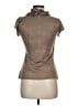 Iz Byer Brown Short Sleeve Blouse Size M - photo 2