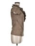 Iz Byer Brown Short Sleeve Blouse Size M - photo 4