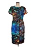 Escada Print Blue Casual Dress Size EU 40 / US 10 - photo 1