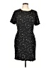 BCBGeneration 100% Polyester Stars Black Casual Dress Size 12 - photo 1