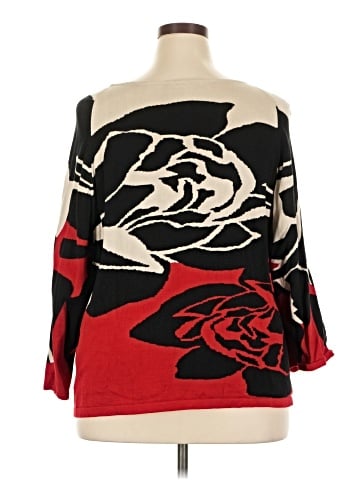 Joan Vass Pullover Sweater (view 2)