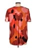 DR2 100% Polyester Orange Short Sleeve Blouse Size L - photo 2