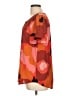 DR2 100% Polyester Orange Short Sleeve Blouse Size L - photo 5