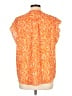 Chaus 100% Polyester Orange Sleeveless Blouse Size L - photo 2