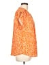 Chaus 100% Polyester Orange Sleeveless Blouse Size L - photo 4