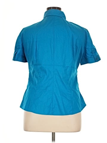 New York & Company Short Sleeve Blouse (view 2)