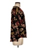 Well Worn Floral Black Long Sleeve Blouse Size M - photo 4