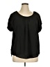 New Look 100% Polyester Black Short Sleeve Blouse Size 1X - photo 1