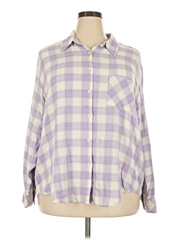Lane Bryant 3/4 Sleeve Button-Down Shirt (view 1)