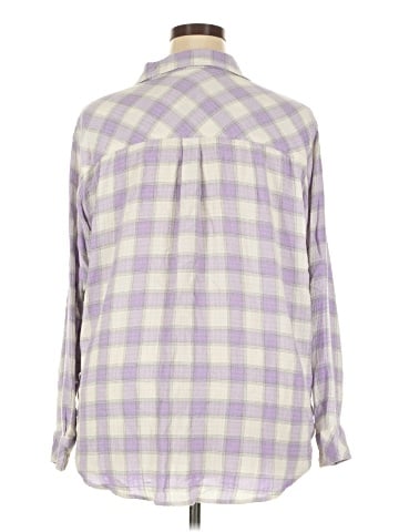 Lane Bryant 3/4 Sleeve Button-Down Shirt (view 2)