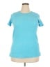 Woman Within Teal Short Sleeve Top Size 18 (L) - photo 1