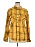 Sanctuary 100% Rayon Plaid Yellow Long Sleeve Button-Down Shirt Size XL - photo 1