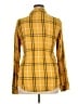 Sanctuary 100% Rayon Plaid Yellow Long Sleeve Button-Down Shirt Size XL - photo 2