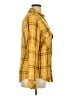 Sanctuary 100% Rayon Plaid Yellow Long Sleeve Button-Down Shirt Size XL - photo 4