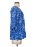 Lilly Pulitzer 100% Silk Blue 3/4 Sleeve Silk Top Size XS - photo 4