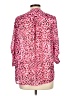 Chaus 100% Polyester Animal Print Pink 3/4 Sleeve Blouse Size L - photo 2