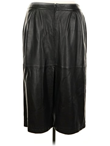Liz Claiborne Faux Leather Skirt (view 2)