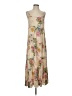 Auguste 100% Rayon Floral Tan Casual Dress Size 4 - photo 1