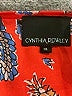 Cynthia Rowley 100% Polyester Orange Sleeveless Blouse Size XL - photo 7