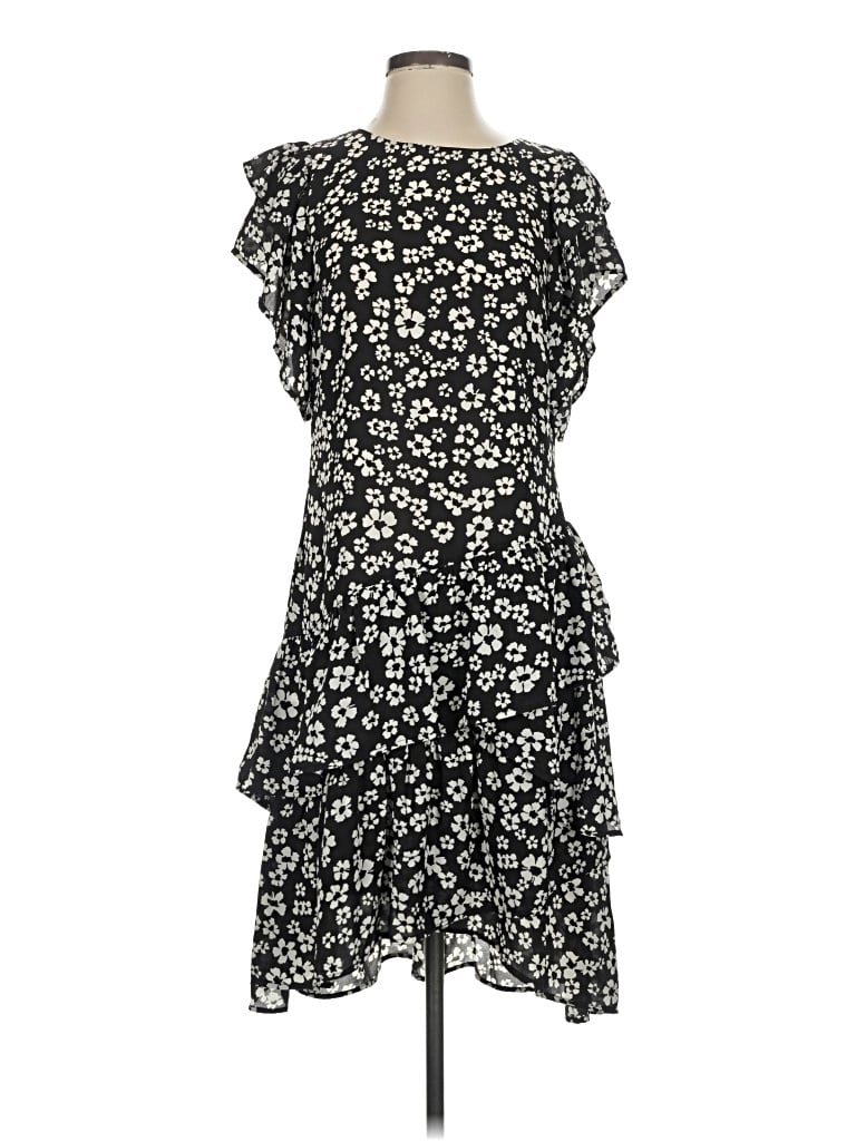 Pre-owned Who What Wear Cocktail Dress In Black