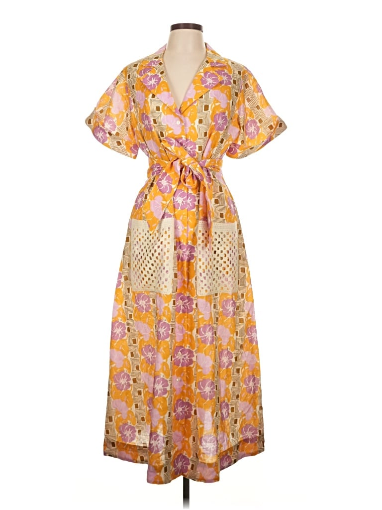 Pre-owned Tuckernuck Casual Dress In Yellow