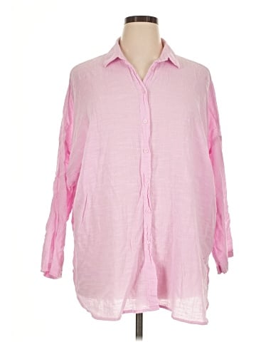 Primark 3/4 Sleeve Button-Down Shirt (view 1)