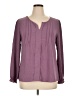 Unbranded Purple Long Sleeve Blouse Size XL (estimated) - photo 1