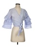 Zara Basic Blue 3/4 Sleeve Blouse Size S - photo 1
