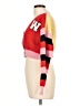 Daisy 100% Polyester Color Block Red Cardigan Size L - photo 5