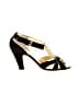 Giuseppe Zanotti 100% Leather Graphic Black Sandals Size 9 1/2 - photo 1