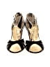 Giuseppe Zanotti 100% Leather Graphic Black Sandals Size 9 1/2 - photo 2
