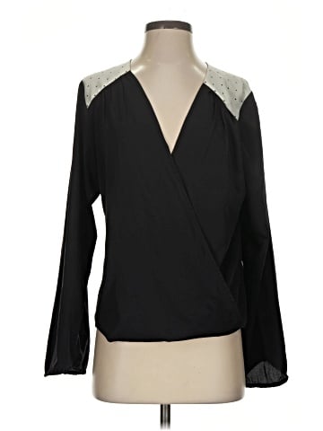 Red Saks Fifth Avenue Long Sleeve Blouse (view 1)