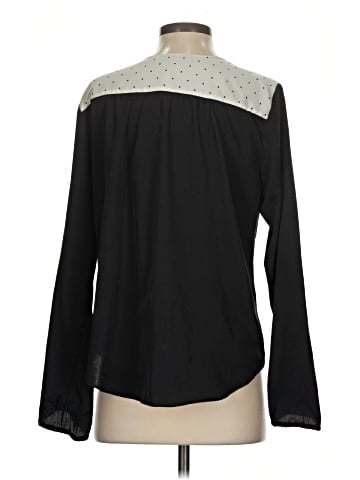 Red Saks Fifth Avenue Long Sleeve Blouse (view 2)