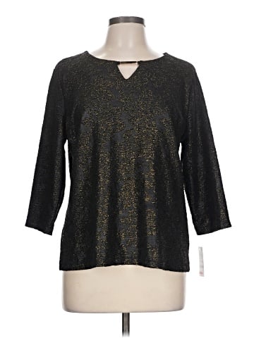 JM Collection 3/4 Sleeve Top (view 1)