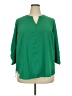 41Hawthorn 100% Polyester Green 3/4 Sleeve Blouse Size 2X - photo 1