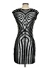 R + J Graphic Silver Cocktail Dress Size S - photo 2