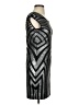 R + J Graphic Silver Cocktail Dress Size S - photo 4