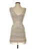 BCBGMAXAZRIA 100% Polyester Ivory Cocktail Dress Size XXS - photo 1