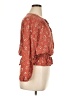 Como Black Red 3/4 Sleeve Blouse Size XL - photo 4