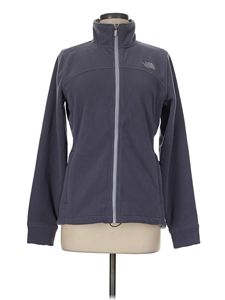 Pre-owned The North Face Zip Up Hoodie In Gray