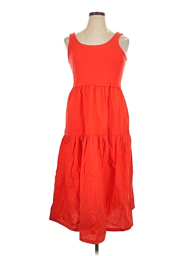 J.crew Factory Store Casual Dress In Orange