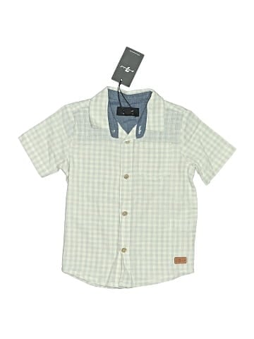 7 For All Mankind Short Sleeve Button-Down Shirt (view 1)