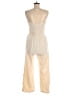 Monteau 100% Polyester Ivory Jumpsuit Size M - photo 2