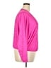 Good American 100% Polyester Solid Pink Long Sleeve Blouse Size XXL (5) - photo 4