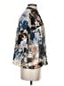 Johnny Was 100% Silk Print Blue Short Sleeve Silk Top Size XS - photo 4