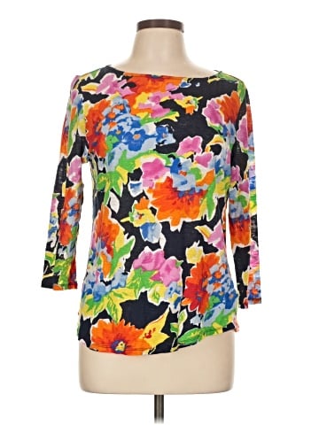 Lauren by Ralph Lauren 3/4 Sleeve T-Shirt (view 1)