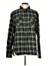 Cloudveil 100% Cotton Plaid Green Long Sleeve Button-Down Shirt Size L - photo 1